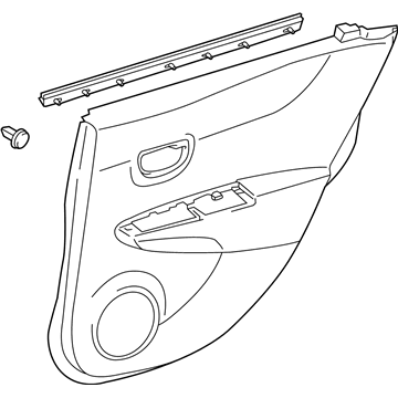 Toyota 67640-0DE50-C4 Panel Assembly, Rear Door