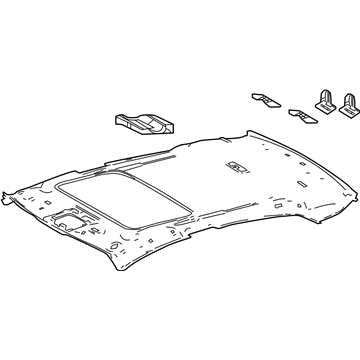 Toyota 63310-33800-B0 HEADLINING Assembly, Roof