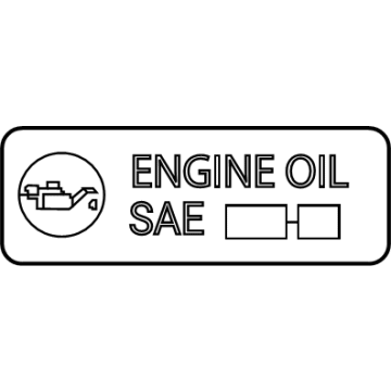 Toyota 15369-0P010 Label, Engine Oil No
