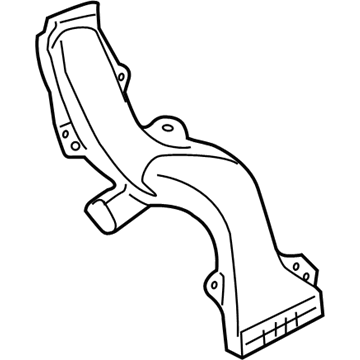 Toyota 87220-60040 Duct, Air, Rear Side