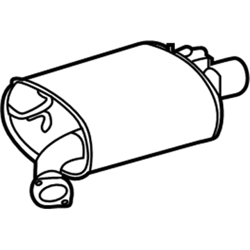 Toyota 17430-F0090 Tail Exhaust Pipe Assembly