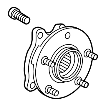 Toyota 43550-02090 Bearing And Hub Assembly