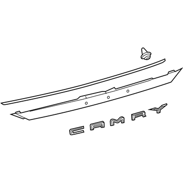 Toyota 76801-06E10-B1 GARNISH Sub-Assembly, Lu