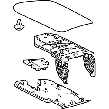 Toyota 58920-06100-C5 ARMREST Assembly, Rear Con