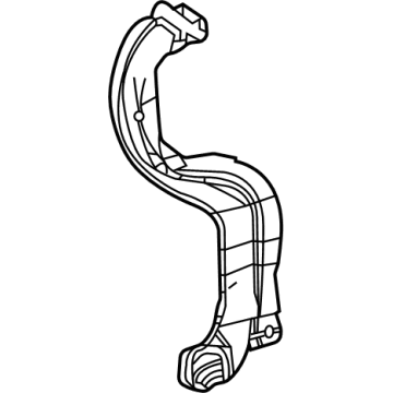 Toyota 87211-08070 Duct, Foot Air, Rr