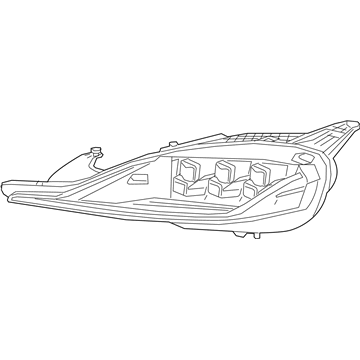 Toyota 81185-WAA03 Headlamp Unit W/Gas