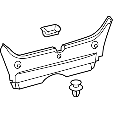 Toyota 58387-06141 Plate, Rear Floor Finish