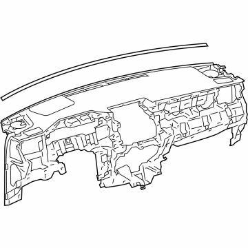 Toyota 55401-48320-C0 Pad Sub-Assembly, INSTRU