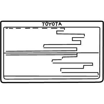 Toyota 42661-33290 Label, Tire Pressure Information