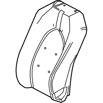 Toyota 71551-06A80 Pad, Fr Seat Back, R