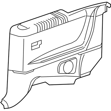 Toyota 62507-AA011-C0 Panel Sub-Assy, Quarter Trim, RH