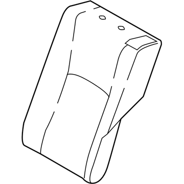 Toyota 71078-F4050-C4 Rear Seat Back Cover, Left (For Separate Type)