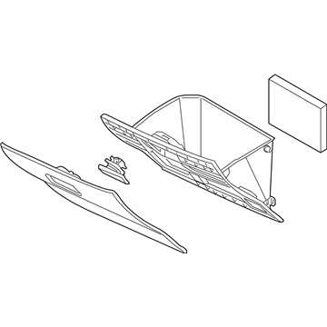 Toyota 55550-WB001 Door Assembly, Glove Compartment