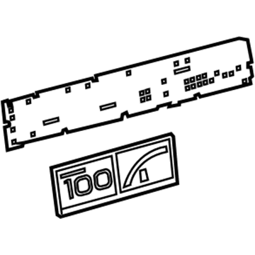 Toyota 83862-4E070 Plate, Combination M