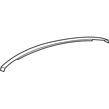 Toyota 75555-AA020 Moulding, Roof Drip Side Finish, Center RH