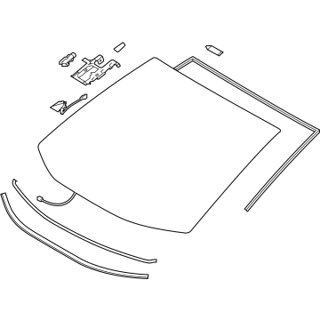 Toyota 56101-0R271 Glass Sub-Assembly, Wind