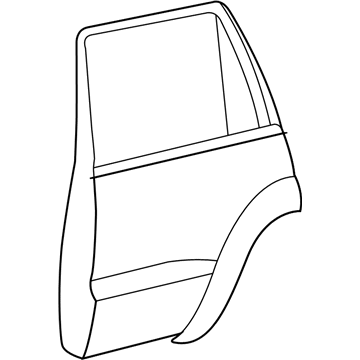 Toyota 67004-35171 Panel Sub-Assy, Rear Door, LH