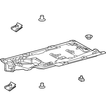 Toyota 58166-F6010 COVER, FR FLOOR, LH