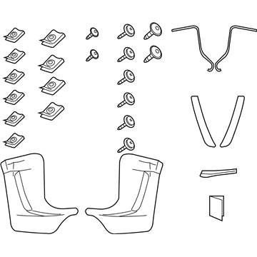 Toyota PZ321-12007 Spoiler Kit, Rear Bump
