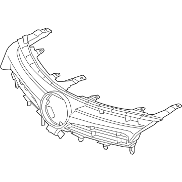 53101-06914 Toyota Radiator Grille Sub-Assembly Illustration 1 of 1