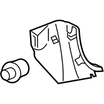 Toyota 62112-12400-C0 Board, COWL Side Trim
