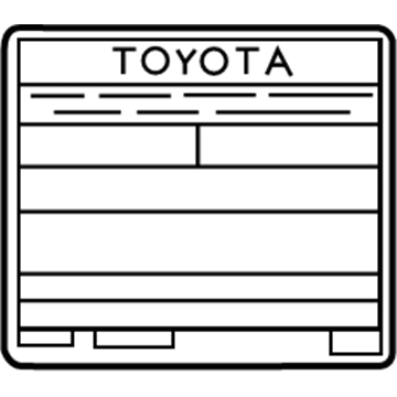Toyota 11298-37450 Label, Emission Control Information
