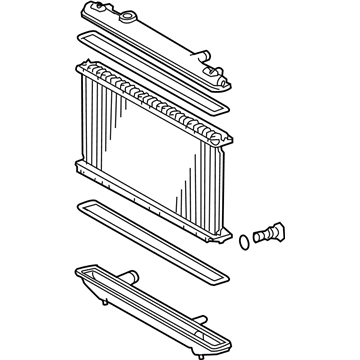 Toyota 16410-AZ026 Mvp Radiator Assembly 16410-AZ026 Toyota Mvp Radiator Assembly Illustration 1 of 1