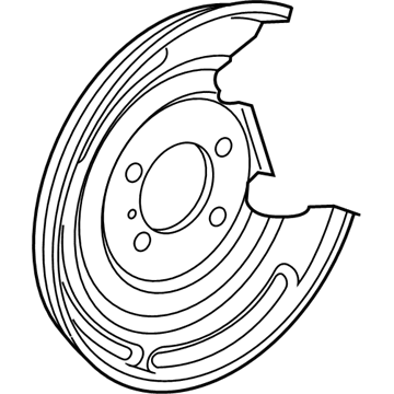 47881-12130 Toyota Disc Brake Dust Cover Illustration 1 of 1