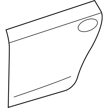 Toyota 67114-47040 Panel, Rear Door, Outs