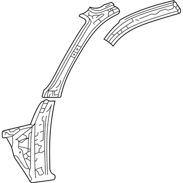Toyota 61161-04906 Pillar, Front Body, Inner RH