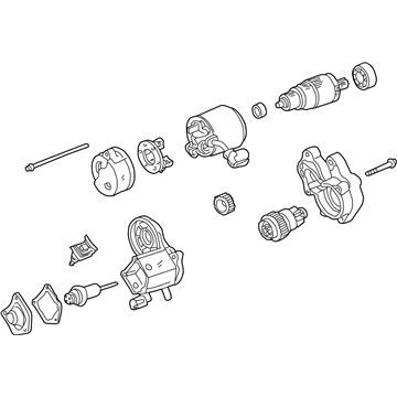 28100-75120-84 Toyota Remanufactured Starter Illustration 1 of 1