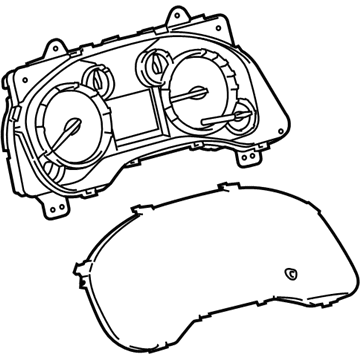 Toyota 83800-0CR81-RP Meter Assembly, Combination