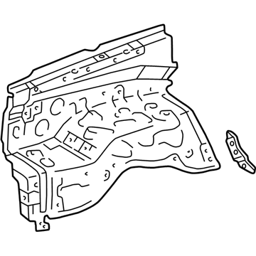 Toyota 53702-0C170 Apron Sub-Assembly, Front F