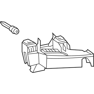 Toyota 52563-60100 Retainer, Rear Bumper