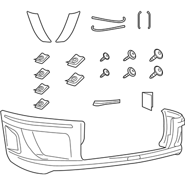 Toyota PZ321-12006 Spoiler Kit, Front Bump