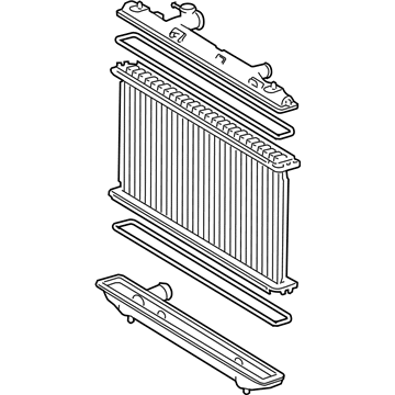 Toyota 16410-AZ016 Radiator Assembly, Mvp