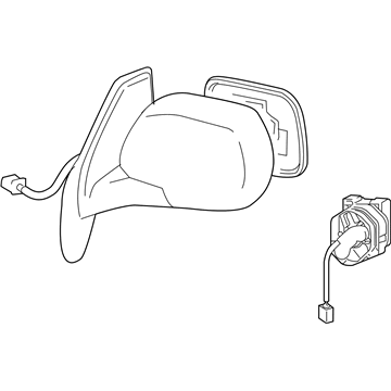 Toyota 87940-0E900 Mirror Assembly, Outer R