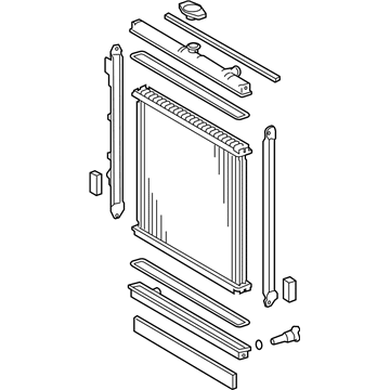 Toyota 16410-AZ005 Radiator Assembly, Mvp