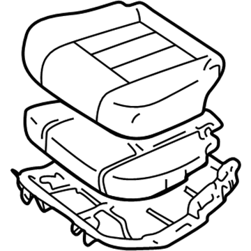2002 Toyota Land Cruiser Seat Cushion - 71560-60310-B0