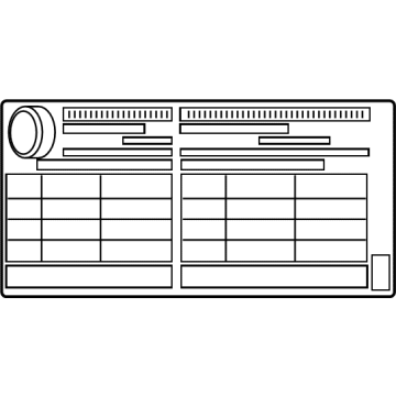 42661-0A200 Toyota TIRE PRESSURE LABEL Illustration 1 of 1