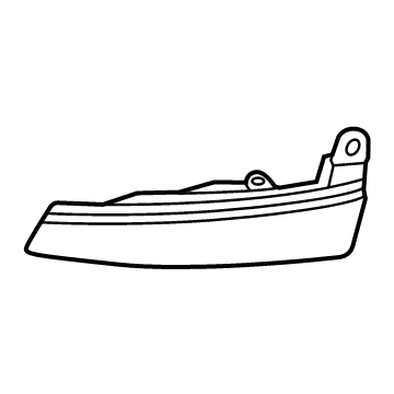 Toyota 76851-F4010 Cover, Fr Spoiler, R
