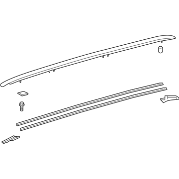 Toyota 63470-60080 Rack Assembly, Roof, LH
