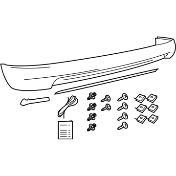 Toyota PZ321-21006 Spoiler Kit,Rear BUMPE