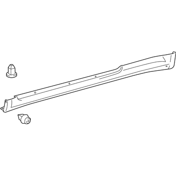Toyota PZ330-21004 Side MUDGUARD Assembly,L