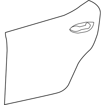 Toyota 67114-02190 Panel, Rear Door, Outs