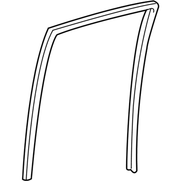 Toyota 68142-60060 Run, Rear Door Glass, RH