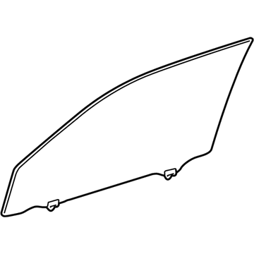 Toyota 68102-35261 GLASS SUB-ASSY, FR D
