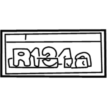 88723-20040 Toyota Label, Cooler Service Caution Illustration 1 of 1