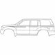 Toyota 75982-60670 Stripe, Fender, LH