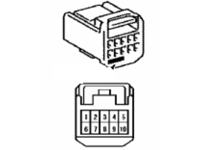 Toyota 90980-12368 Housing, Connector F